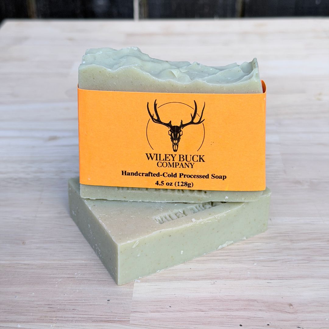 yellow lab in the field, for the pup soap collection