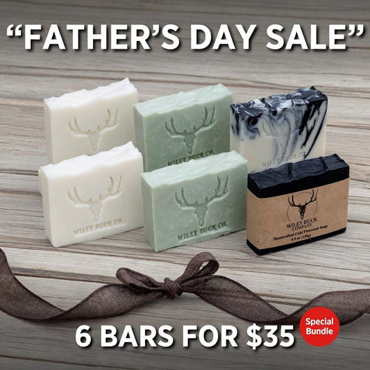 Father’s Day Mega Bundle – 6 bars for only $35 (regular $54) — that’s 35% off single-bar pricing! The biggest savings we offer all year.